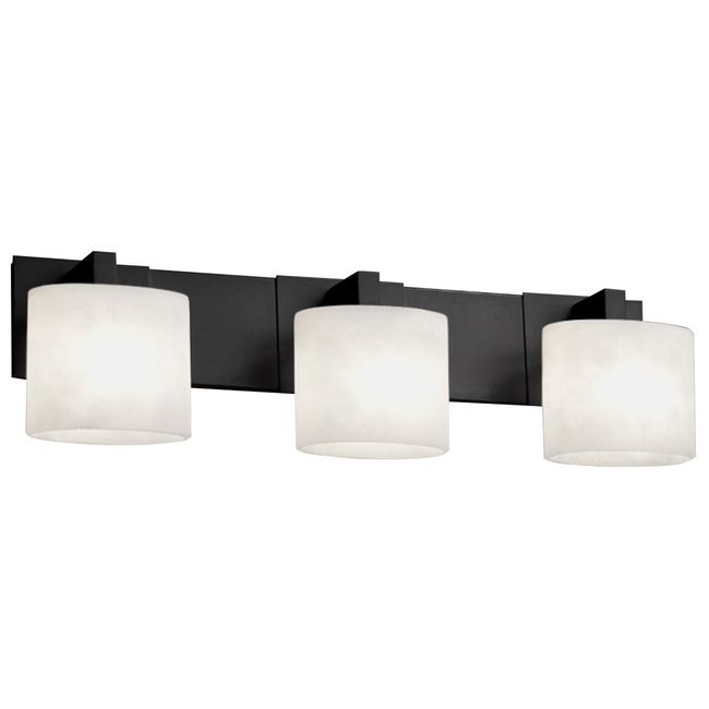 Fusion Modular Oval 3LT Bathroom Vanity Light by Justice Design