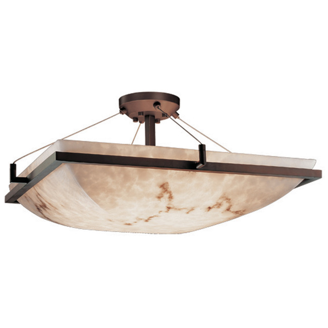 LumenAria Square Semi Flush Ceiling Light by Justice Design | FAL-9782 ...
