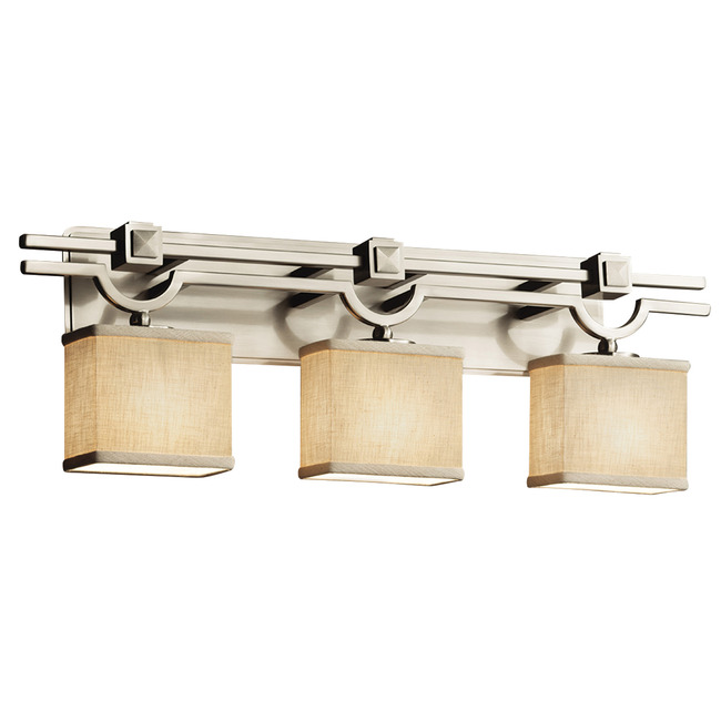 Textile Argyle Bathroom Vanity Light by Justice Design