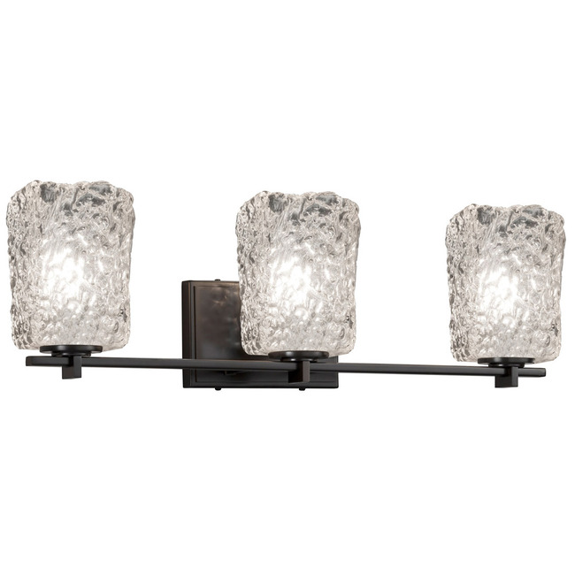 Veneto Luce Era Square Glass Bathroom Vanity Light by Justice Design