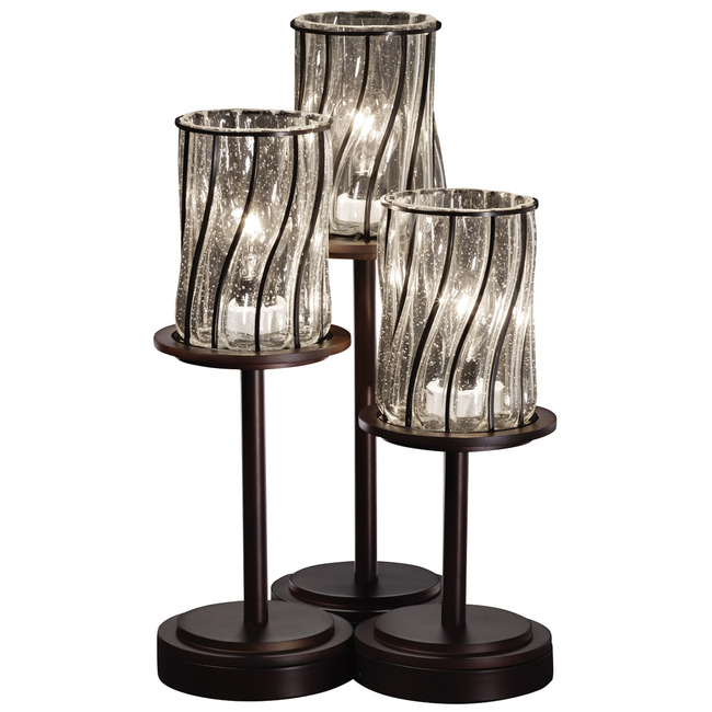 Wire Glass Dakota Table Lamp by Justice Design