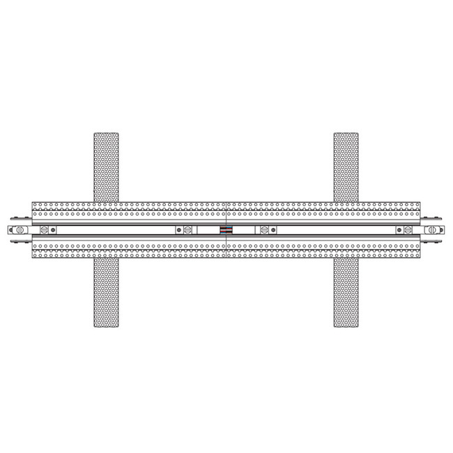 TruTrack Magnetic 2-Circuit Center Power Feed by PureEdge Lighting