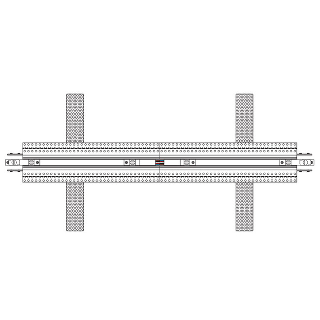 TruTrack Magnetic 2-Circuit Center Power Feed by PureEdge Lighting