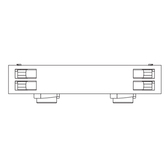 TruTrack Magnetic 2-Circuit Straight Connector by PureEdge Lighting