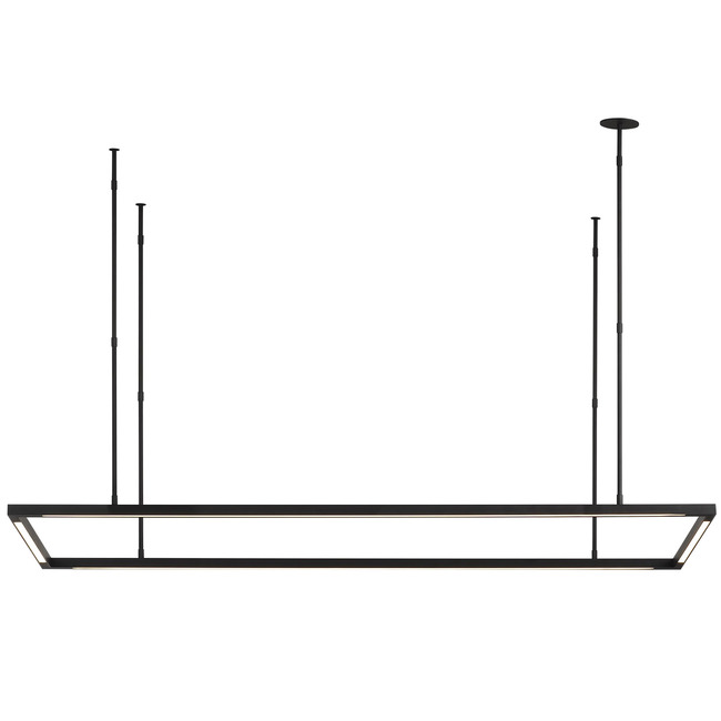 Stagger Halo Linear Pendant by Visual Comfort Modern