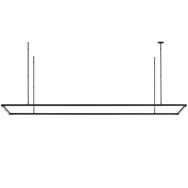 Stagger Halo Linear Pendant by Visual Comfort Modern