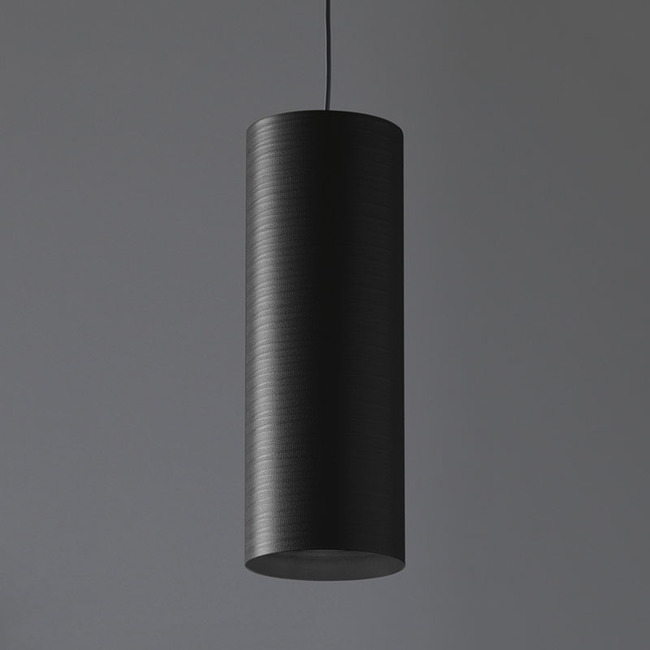 Tube Pendant Black 16in - Overstock by Karboxx