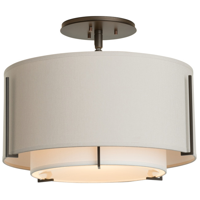 Exos Medium Semi Flush by Hubbardton Forge by Hubbardton Forge