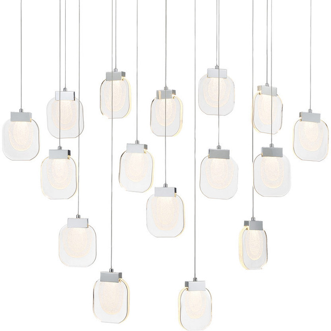 Paget Oval Chandelier by Eurofase
