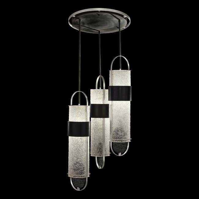 Bond Round Tube Multi Light Pendant by Fine Art Handcrafted Lighting