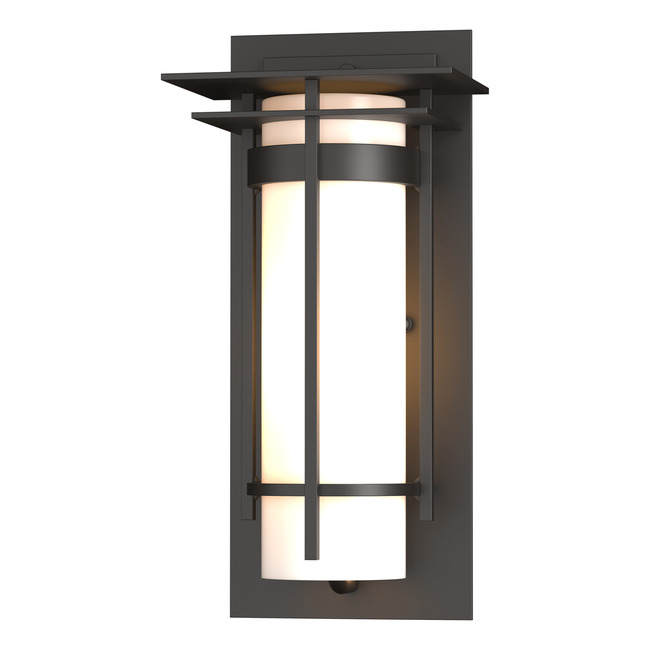 Banded Top Plate Small Outdoor Wall Sconce by Hubbardton Forge