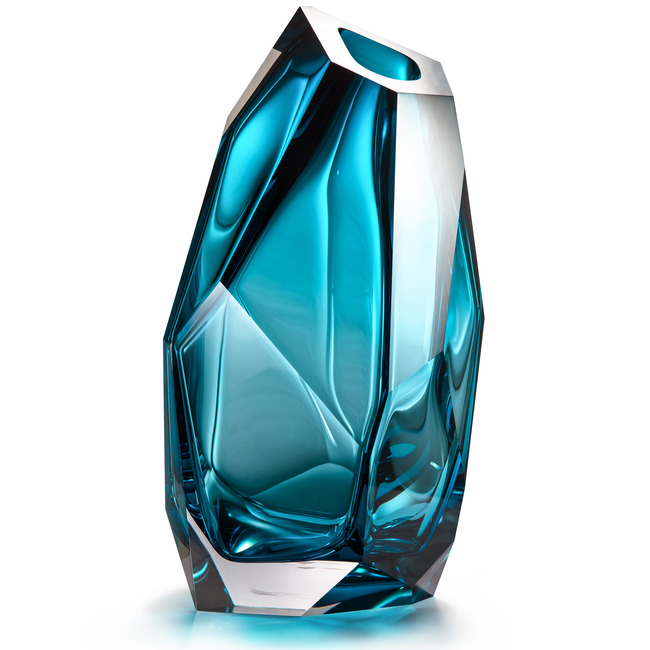 Crystal Rock Vase by Lasvit