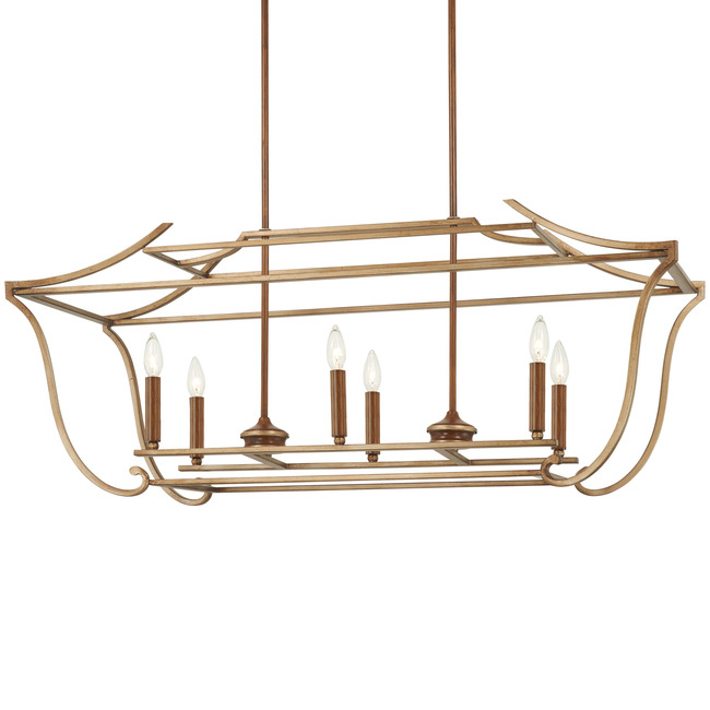 Magnolia Manor Linear Chandelier by Metropolitan Lighting