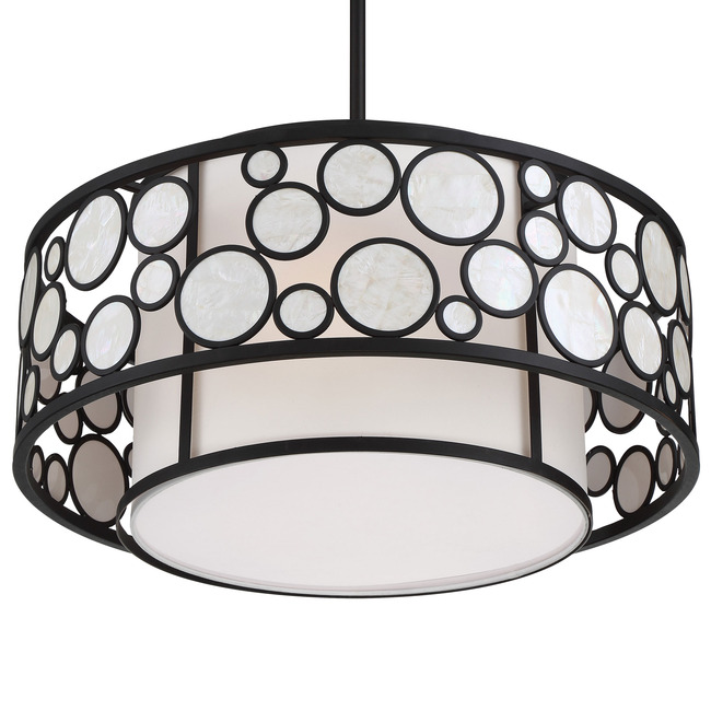 Mosaic Round Pendant by Metropolitan Lighting