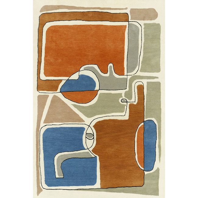 Bleu Des Yeux Area Rug by Toulemonde Bochart