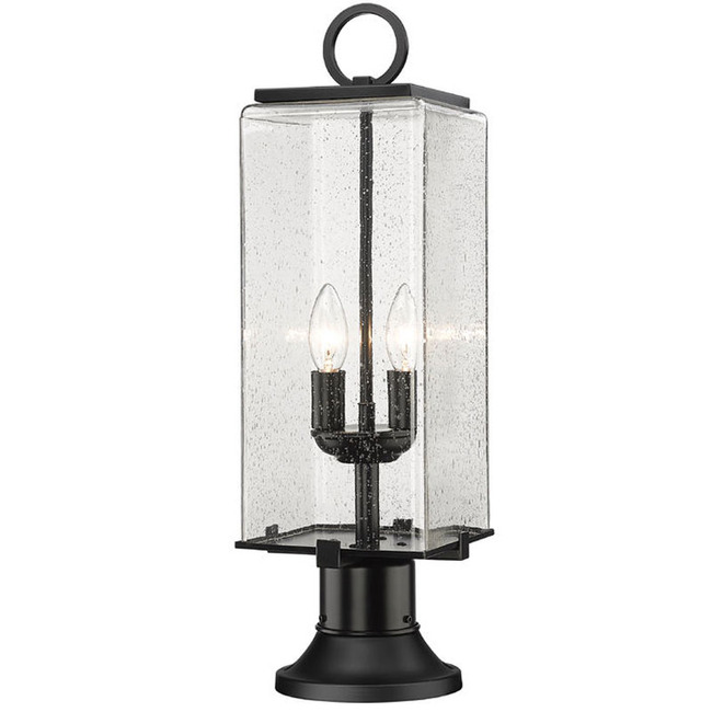 Sana Outdoor Pier Light with Simple Round Base by Z-Lite