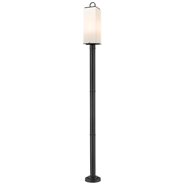Sana Outdoor Post Light with Round Post/Stepped Base by Z
