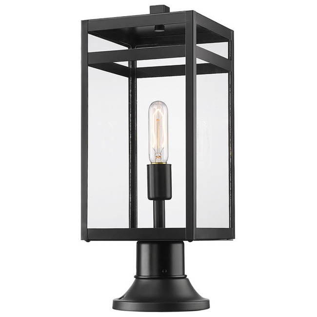 Nuri Outdoor Pier Light with Simple Round Base by Z-Lite