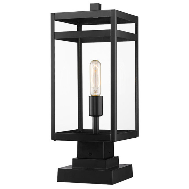 Nuri Outdoor Pier Light with Square Stepped Base by Z-Lite