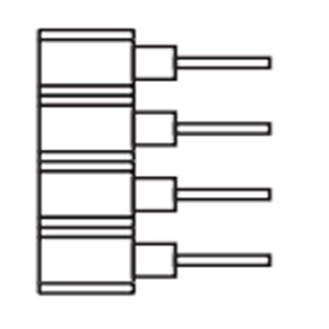 Strip RGBW PIN Female Connector by PureEdge Lighting