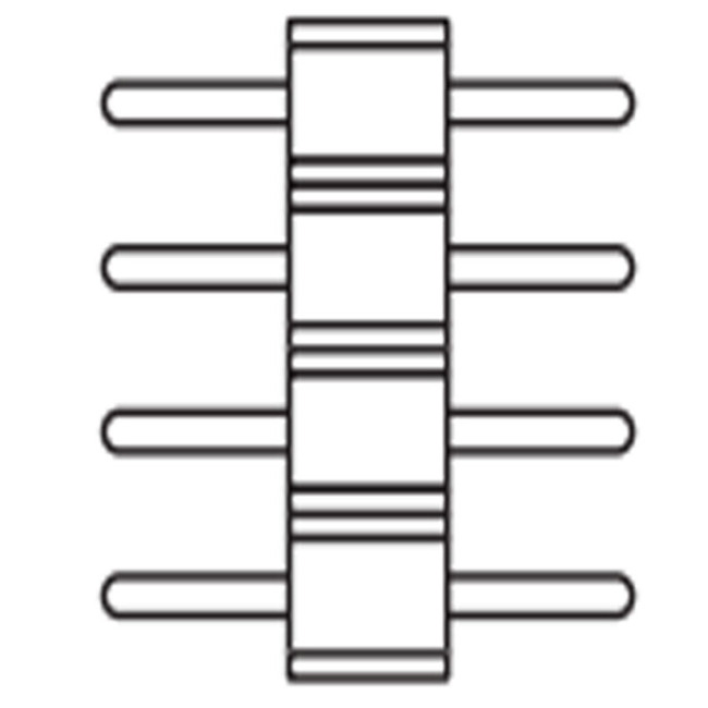 Strip RGBW Pin Male Connector by PureEdge Lighting