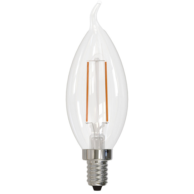 CA10 Candelabra Base Flame Tip 2.5W 120V 2700K 80CRI 4-PACK by Bulbrite
