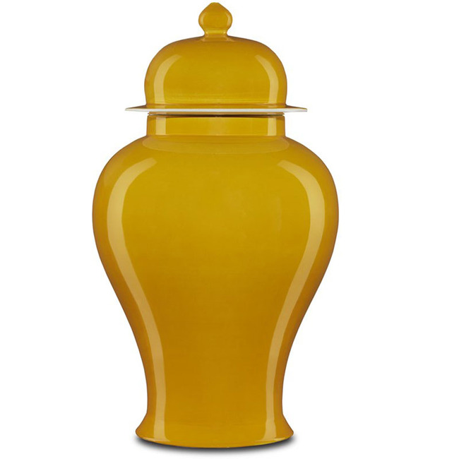 Imperial Yellow Jar by Currey and Company
