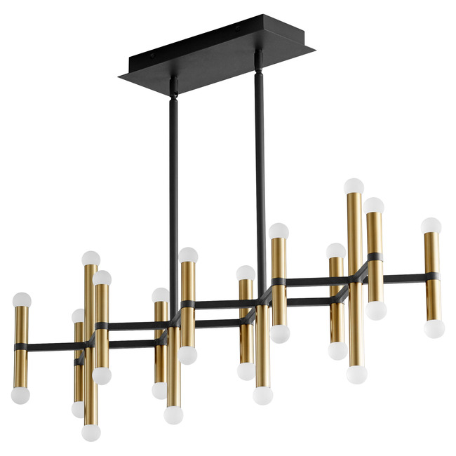 Nero Linear Chandelier by Oxygen