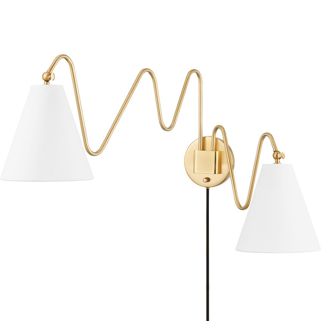 Onda Plug-In Wall Sconce by Mitzi