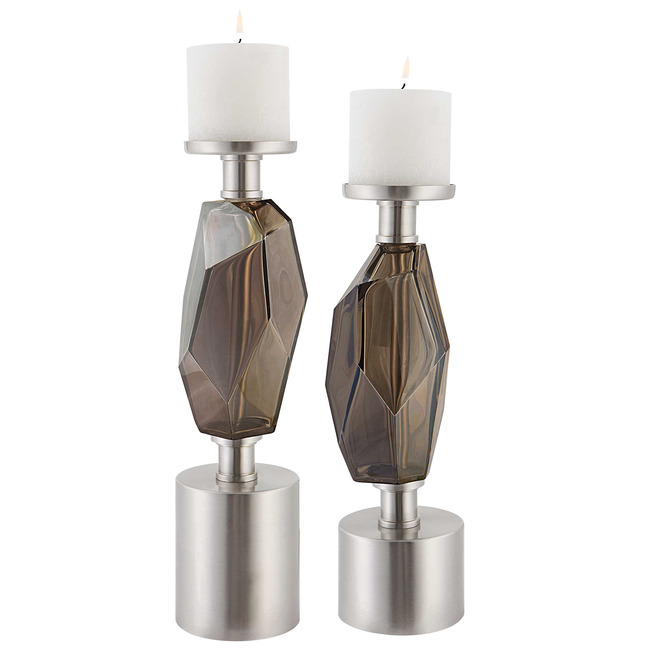 Ore Candleholder Set of 2 by Uttermost