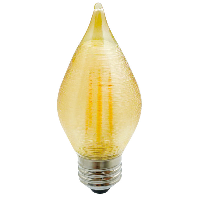 Filament C15 Med Base 4W 120V 2100K Amber 80CRI 4-PACK by Bulbrite