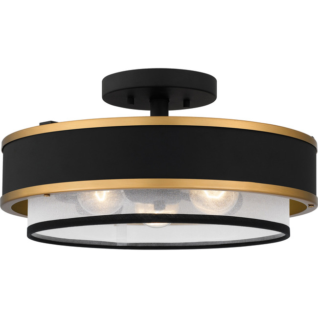 Lockwood Semi Flush Ceiling Light by Quoizel