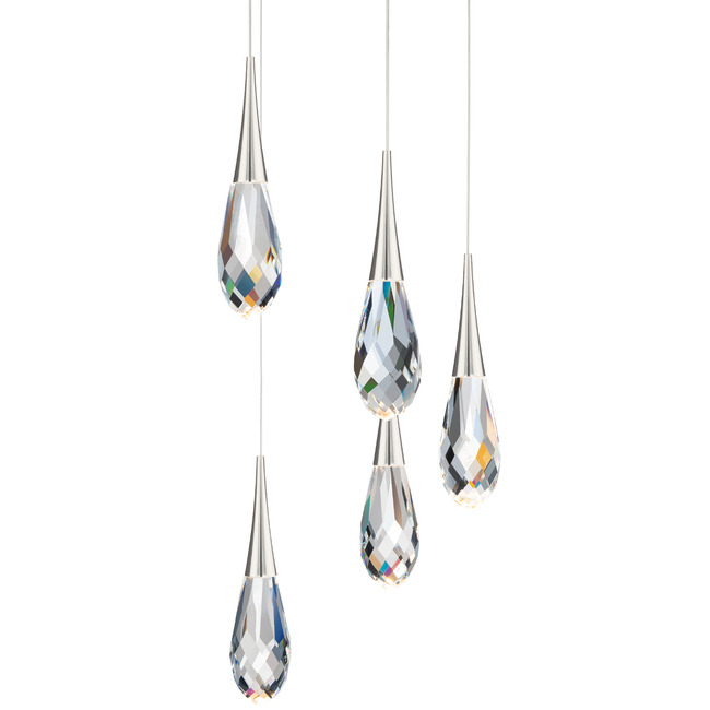 Hibiscus Color-Select Round Multi-Light Pendant by Schonbek Beyond