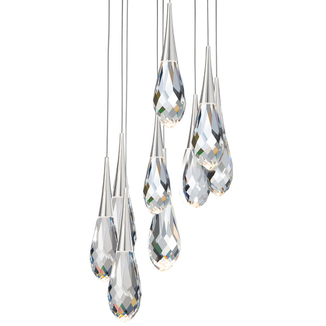 Hibiscus Color-Select Round Multi-Light Pendant by Schonbek Beyond