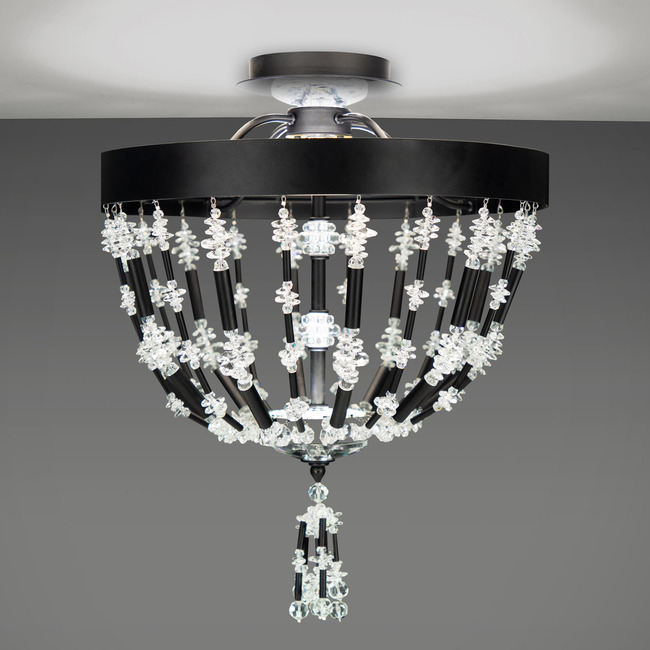 Bali Semi Flush Ceiling Light by Schonbek Signature