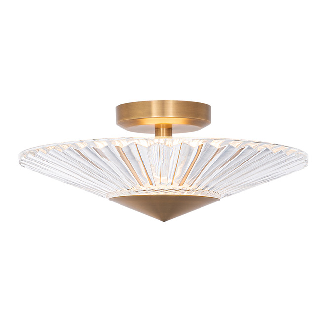 Origami Semi Flush Ceiling Light by Schonbek Signature