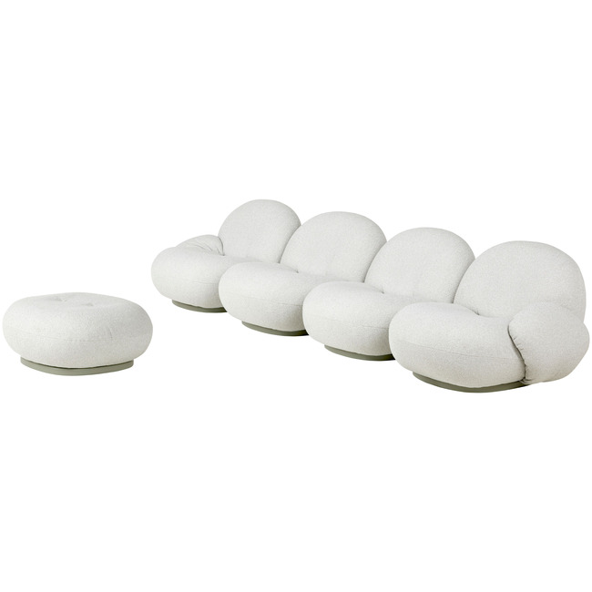 Pacha Outdoor Sofa with Ottoman by Gubi