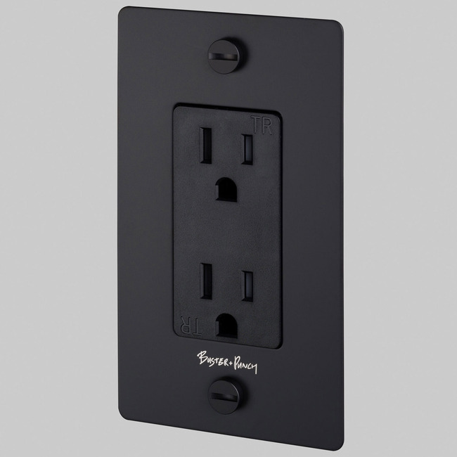 Buster + Punch Metal Complete Duplex Outlet by Buster + Punch