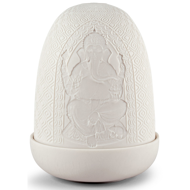 Lord Ganesha & Goddess Lakshmi Dome Lamp by Lladro