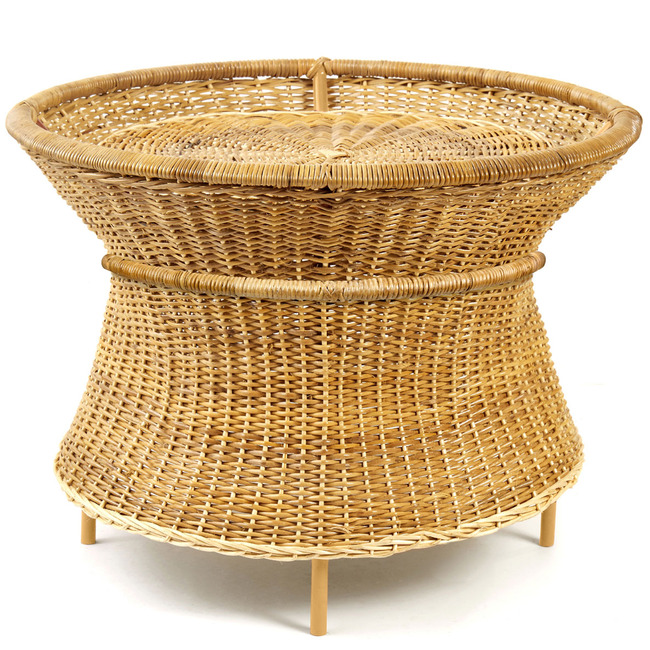 Caribe Natural Basket Table by Ames
