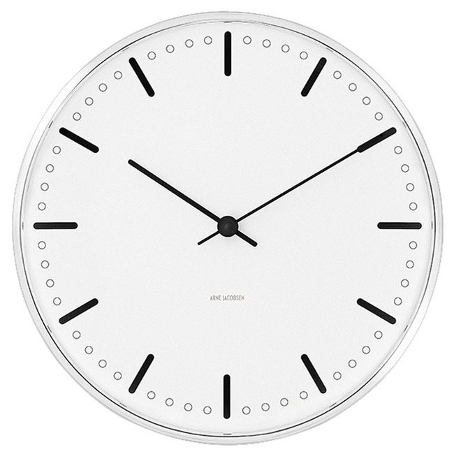 City Hall Wall Clock by Arne Jacobsen