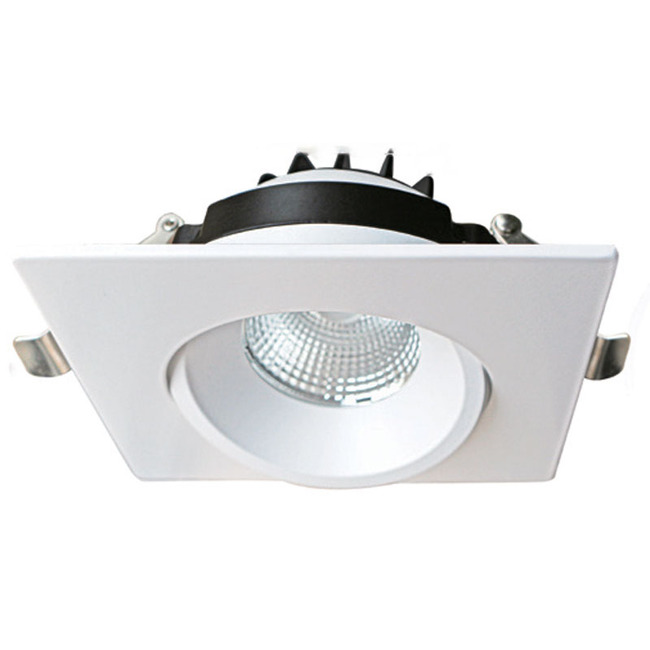4IN Square Color-Select Gimbal Downlight with Remote Driver by Beach Lighting