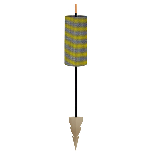 Lagoon Cylinder Outdoor Floor Lamp with Picket Base by Contardi