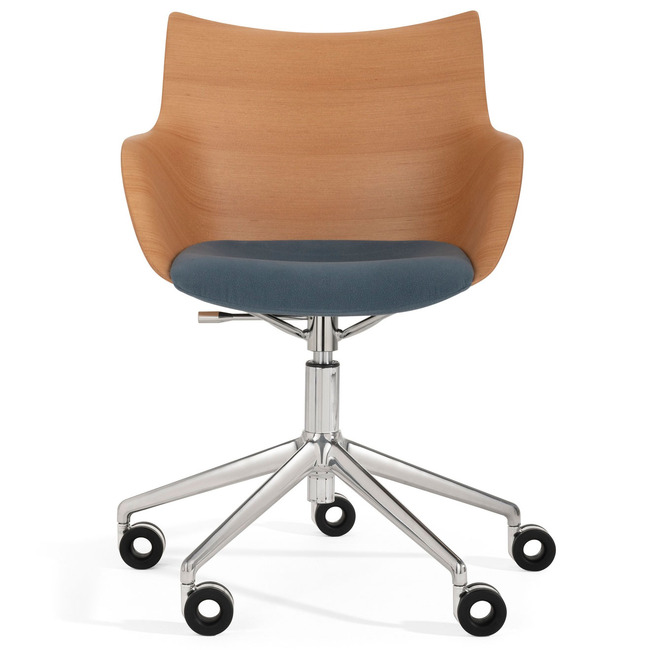 Q/Wood Soft Office Armchair by Kartell