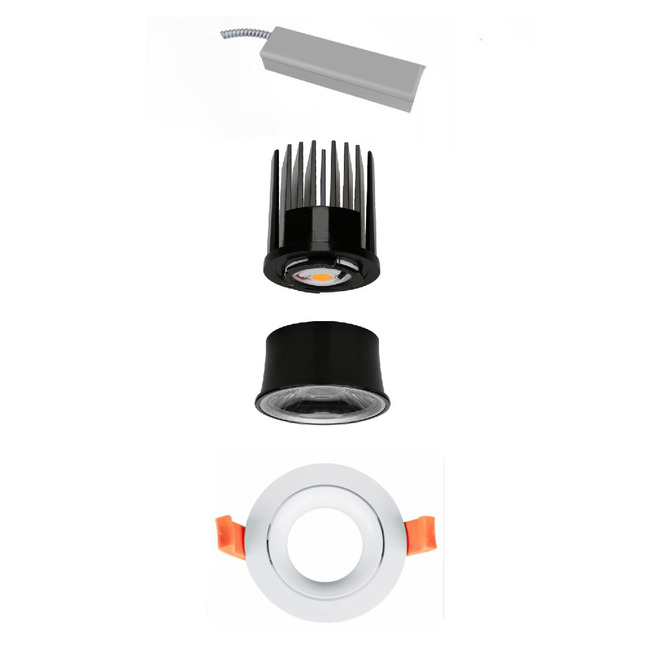 Copa 3IN RD Remodel Non-IC ADJ Downlight w/ Remote Driver by OKT Lighting