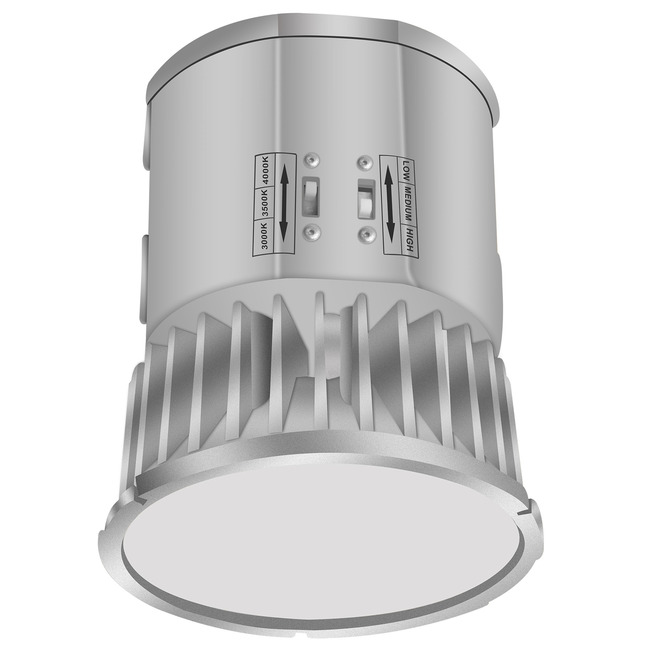 Commercial J-Box Color/Wattage-Select Non-IC Downlight by OKT Lighting