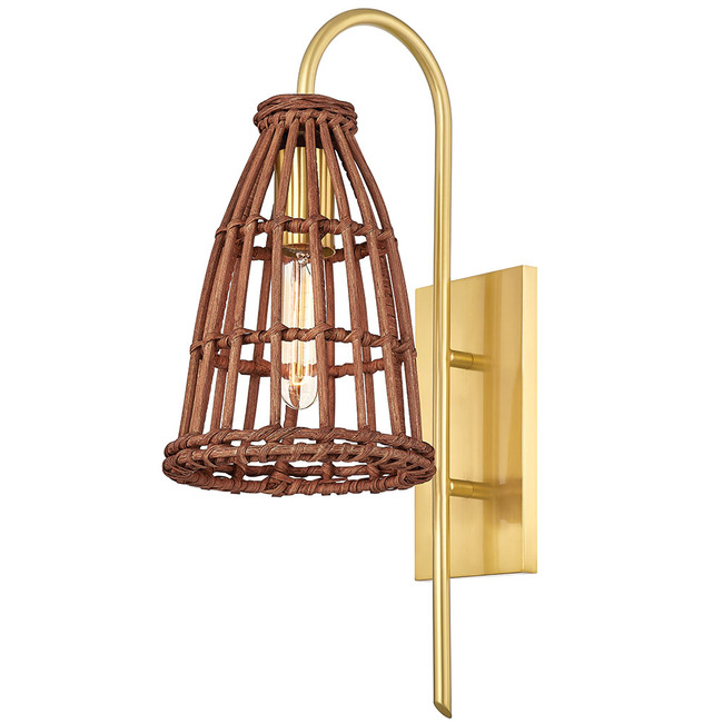 Jordan Wall Sconce by Hudson Valley Lighting BKO700AGB HUD1168912