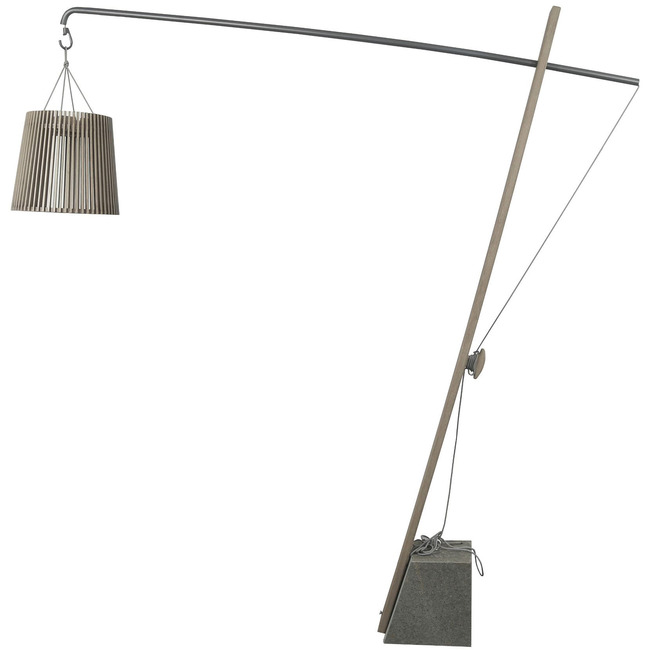 Pendulum Outdoor Solar Floor Lamp by Les Jardins Solar Lighting