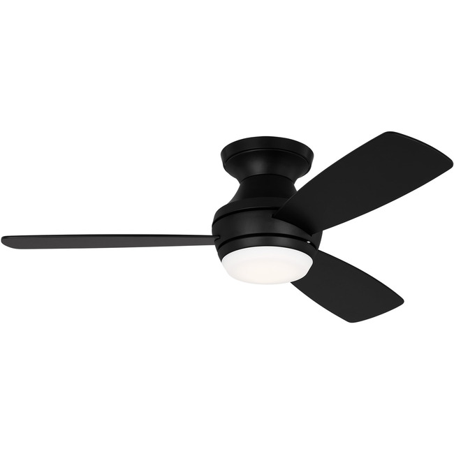 Ikon Hugger Ceiling Fan with Color Select Light by Visual Comfort Fan