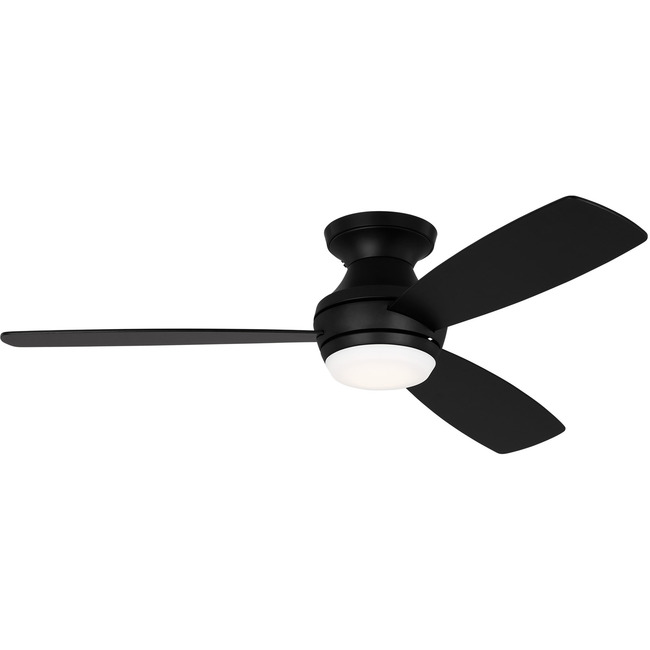 Ikon Hugger Ceiling Fan with Color Select Light by Visual Comfort Fan